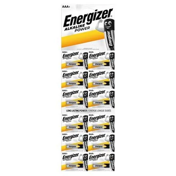 Elem, AAA mikro, 12 db, egyesével téphető, ENERGIZER "Alkaline Power Kartella" Elem, AAA mikro, 12 db, egyesével téphető, ENERGIZER "Alkaline Power Kartella"