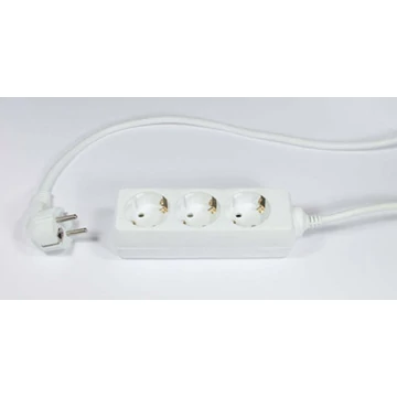 Elosztósor, 3 csatlakozóaljzat, 3 m kábelhosszúság Elosztósor, 3 csatlakozóaljzat, 3 m kábelhosszúság