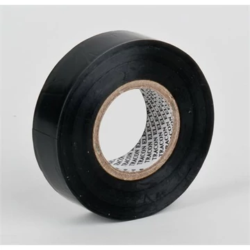 PVC szigetelőszalag, 20 m x 19 mm, fekete PVC szigetelőszalag, 20 m x 19 mm, fekete
