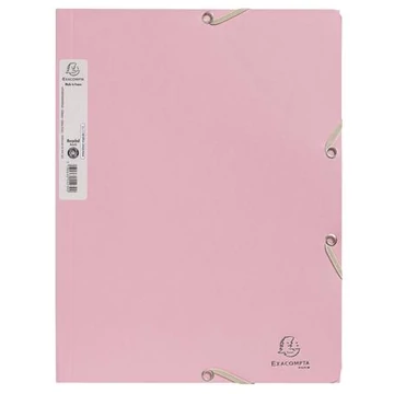 Gumis mappa, prespán, A4, 15 mm, EXACOMPTA, "Autentik", rózsaszín Gumis mappa, prespán, A4, 15 mm, EXACOMPTA, "Autentik", rózsaszín