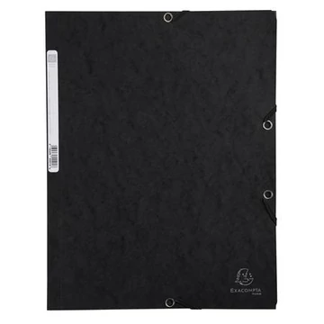 Gumis mappa, prespán, A4, EXACOMPTA, fekete Gumis mappa, prespán, A4, EXACOMPTA, fekete