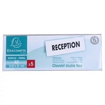 Névtábla tartó, asztali, 210x60x170 mm, EXACOMPTA Névtábla tartó, asztali, 210x60x170 mm, EXACOMPTA