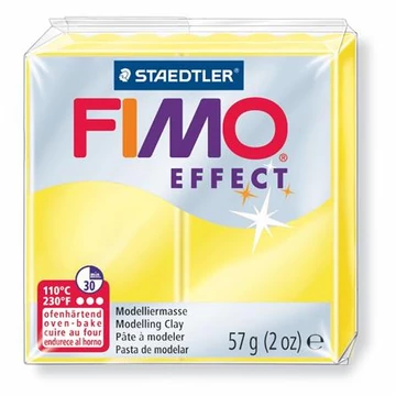 Gyurma, 57 g, égethető, FIMO "Effect", áttetsző sárga Gyurma, 57 g, égethető, FIMO "Effect", áttetsző sárga