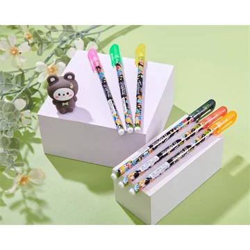 Golyóstoll, 0,25 mm, kupakos, FLEXOFFICE "FO-058 Tropical", kék, 30 db/csomag