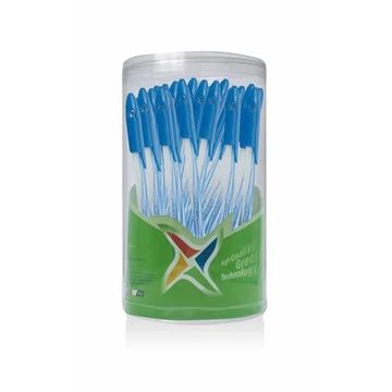 Golyóstoll, 0,3 mm, kupakos, FLEXOFFICE "Candee", kék, 50 db/csomag