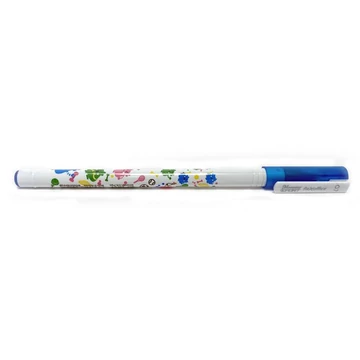 Golyóstoll, 0,3 mm, kupakos, FLEXOFFICE "Monstar", kék, 50 db/csomag