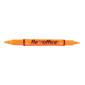 Szövegkiemelő, 1,0/4,0 mm, kétvégű, FLEXOFFICE "HL01", narancs Szövegkiemelő, 1,0/4,0 mm, kétvégű, FLEXOFFICE "HL01", narancs
