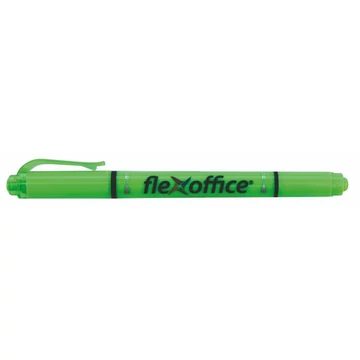 Szövegkiemelő, 1,0/4,0 mm, kétvégű, FLEXOFFICE "HL01", zöld Szövegkiemelő, 1,0/4,0 mm, kétvégű, FLEXOFFICE "HL01", zöld