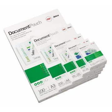 Meleglamináló fólia, 150 mikron, A4, fényes, UV álló, GBC Meleglamináló fólia, 150 mikron, A4, fényes, UV álló, GBC
