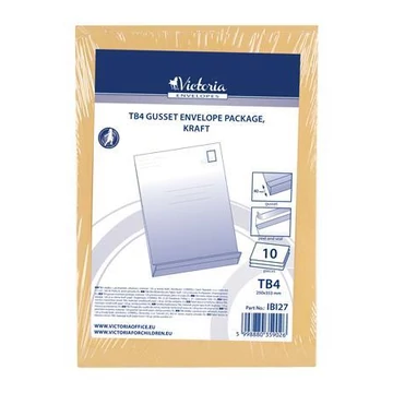 Redős-talpas tasak csomag, TB4, szilikonos, 40 mm talp, VICTORIA PAPER, barna kraft Redős-talpas tasak csomag, TB4, szilikonos, 40 mm talp, VICTORIA PAPER, barna kraft