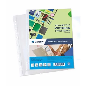 Genotherm, lefűzhető, A4, 80 mikron, narancsos felület, VICTORIA OFFICE, 100 db/csomag