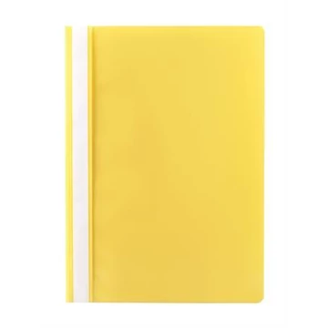 Gyorsfűző, PP, A4, VICTORIA OFFICE, citromsárga, 10 db/csomag