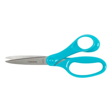 Olló, iskolai, 18 cm, FISKARS, türkizkék