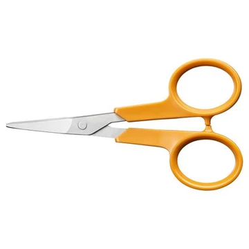 Varróolló, 10 cm, hajlított, FISKARS "Classic", narancssárga