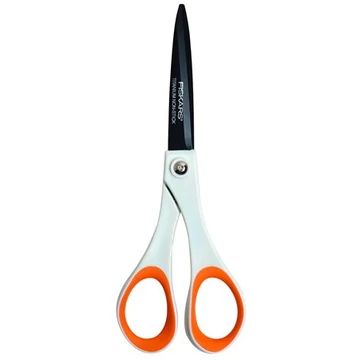 Olló, általános, tapadásmentes, 17 cm, FISKARS "Non-Stick", fehér Olló, általános, tapadásmentes, 17 cm, FISKARS "Non-Stick", fehér