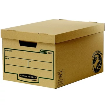 Archiválókonténer, karton, nagy, "BANKERS BOX® EARTH SERIES by FELLOWES®", 10 db/csomag