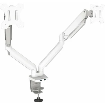 Monitortartó kar, két monitorhoz, FELLOWES "Platinum Series™ Dual", fehér