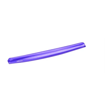 Csuklótámasz billentyűzethez, géltöltésű, FELLOWES "Crystal™ Gel", lila