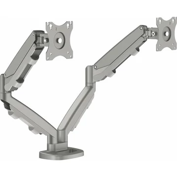 Monitortartó kar két monitorhoz, FELLOWES "Eppa™ "Dual", ezüst