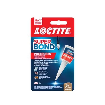 Pillanatragasztó, 5 g, HENKEL "Loctite Super Bond Precision" Pillanatragasztó, 5 g, HENKEL "Loctite Super Bond Precision"