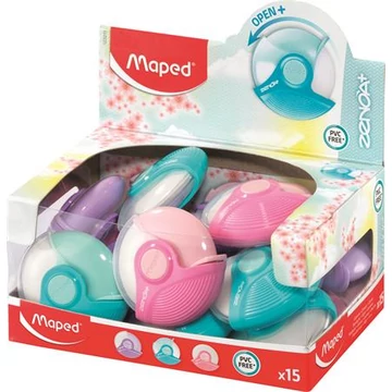 Radír display, MAPED "Zenoa Plus", pasztell színek Radír display, MAPED "Zenoa Plus", pasztell színek