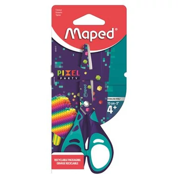 Olló, iskolai, 13 cm, MAPED "Pixel Party" Olló, iskolai, 13 cm, MAPED "Pixel Party"