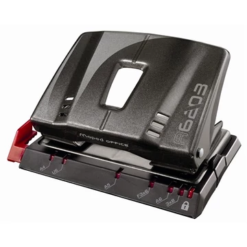 Lyukasztó, kétlyukú, 25 lap, fém, MAPED "Advanced", sötétbarna Lyukasztó, kétlyukú, 25 lap, fém, MAPED "Advanced", sötétbarna