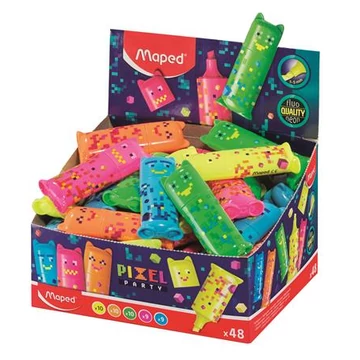 Szövegkiemelő display, 1-5 mm, MAPED "Pixel Party Mini", 5 különböző szín Szövegkiemelő display, 1-5 mm, MAPED "Pixel Party Mini", 5 különböző szín