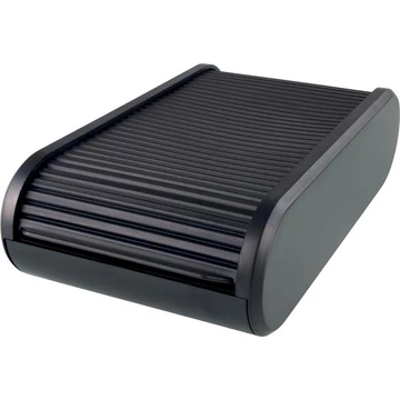 Névjegytartó, 300 db-os, rolós, fekvő, HELIT "Linear", fekete Névjegytartó, 300 db-os, rolós, fekvő, HELIT "Linear", fekete