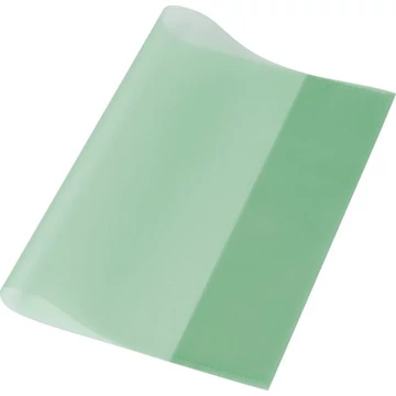 Füzet- és könyvborító, A4, PP, 80 mikron, narancsos felület, PANTA PLAST, zöld, 10 db/csomag
