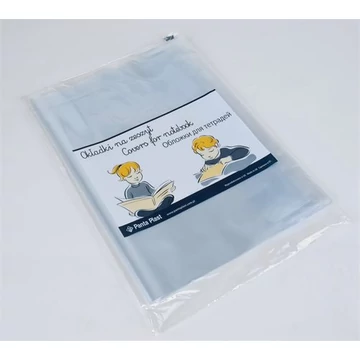 Füzet- és könyvborító, A4, PP, 80 mikron, narancsos felület, PANTA PLAST, víztiszta, 10 db/csomag