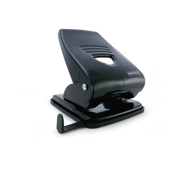 Lyukasztó, kétlyukú, 40 lap, fém, RAPESCO "835", fekete Lyukasztó, kétlyukú, 40 lap, fém, RAPESCO "835", fekete