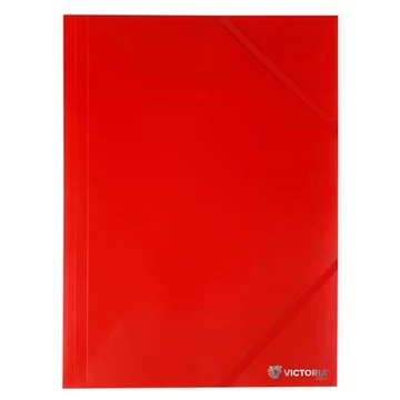 Gumis mappa, 15 mm, PP, A4, VICTORIA OFFICE, piros Gumis mappa, 15 mm, PP, A4, VICTORIA OFFICE, piros