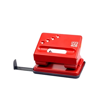 Lyukasztó, kétlyukú, 30 lap, SAX "408", piros Lyukasztó, kétlyukú, 30 lap, SAX "408", piros