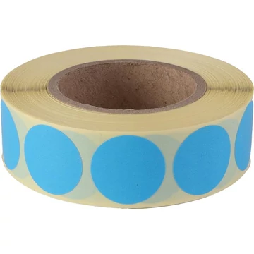 Etikett, 20 mm kör, 1000 etikett/tekercs, ciánkék Etikett, 20 mm kör, 1000 etikett/tekercs, ciánkék