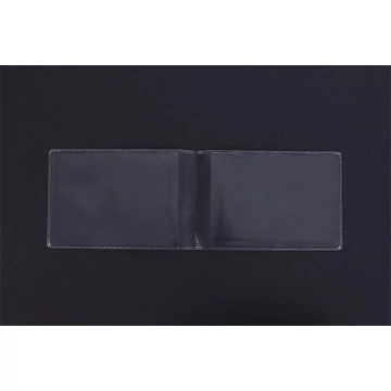 Diák- és igazolványtartó, 2 lapos, PVC, átlátszó Diák- és igazolványtartó, 2 lapos, PVC, átlátszó