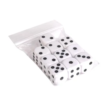Dobókocka, műanyag, 10 db/csomag