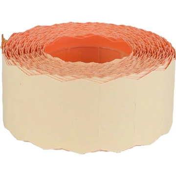 Árazószalag, 25x16 mm, gyengített ragasztóval, pasztell narancssárga