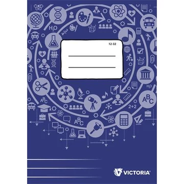 Füzet, tűzött, A5, vonalas, 32 lap, 3. osztály, VICTORIA PAPER Circle "12-32" Füzet, tűzött, A5, vonalas, 32 lap, 3. osztály, VICTORIA PAPER Circle "12-32"