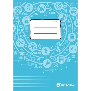Füzet, tűzött, A5, vonalas, 32 lap, 2. osztály, VICTORIA PAPER Circle "16-32"