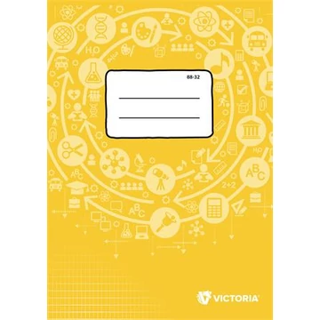 Füzet, tűzött, A4, francia kockás, 32 lap, VICTORIA PAPER Circle "88-32" Füzet, tűzött, A4, francia kockás, 32 lap, VICTORIA PAPER Circle "88-32"