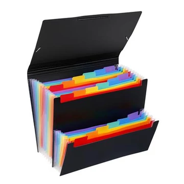 Harmonikamappa, PP, 12+6 rekeszes, VIQUEL "Rainbow Class", fekete Harmonikamappa, PP, 12+6 rekeszes, VIQUEL "Rainbow Class", fekete