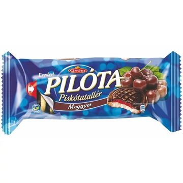 Piskótatallér, 147 g, GYŐRI "Pilóta", meggy