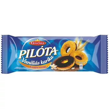 Vaníliás karika, 150 g, GYŐRI "Pilóta", étcsokoládés