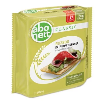 Extrudált kenyér, ABONETT, 100 g, rozsos