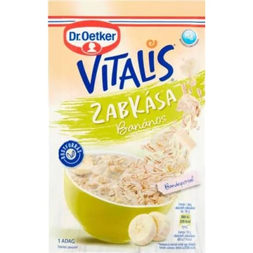 Zabkása, 55 g, DR. OETKER, "Vitalis", banános Zabkása, 55 g, DR. OETKER, "Vitalis", banános