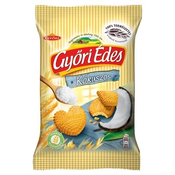 Keksz, 150 g, GYŐRI "Győri édes", kókuszos Keksz, 150 g, GYŐRI "Győri édes", kókuszos