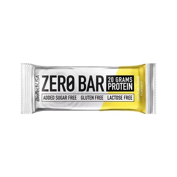 Fehérjeszelet, gluténmentes, 50g, BIOTECH USA "Zero Bar", csokoládé-banán Fehérjeszelet, gluténmentes, 50g, BIOTECH USA "Zero Bar", csokoládé-banán