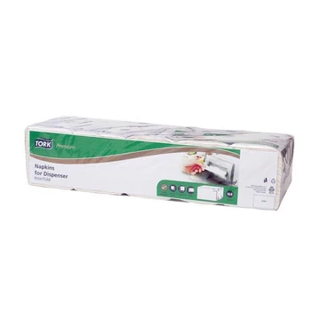 Szalvéta, adagolós, 2 rétegű, 21,3x33 cm, N4 rendszer, Premium, TORK "Xpressnap Extra Soft", fehér, 500 db/csomag