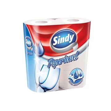 Háztartási papírtörlő, 2 rétegű, 2 tekercses, "Sindy" Háztartási papírtörlő, 2 rétegű, 2 tekercses, "Sindy"